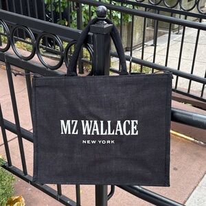MZ Wallace Black Canvas Tote